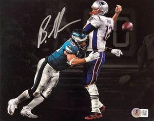 Brandon Graham Signed 8x10 Philadelphia Eagles Brady Strip Sack Photo BAS ITP - Sports Integrity