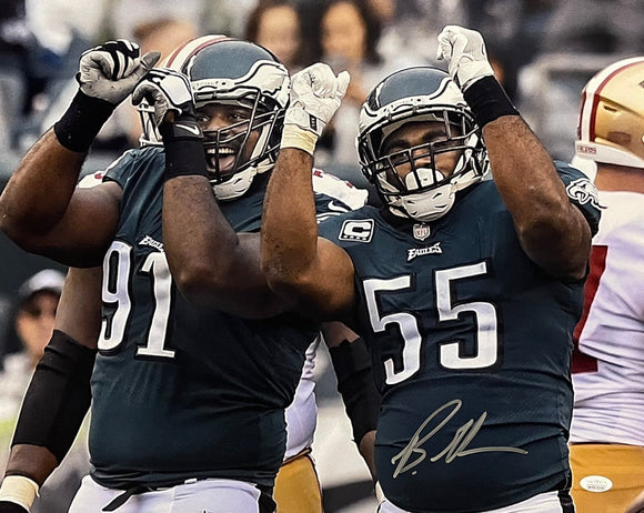 Brandon Graham Signed 16x20 Philadelphia Eagles Celebration Photo JSA - Sports Integrity