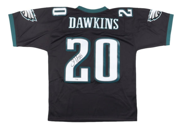 Brian Dawkins Signed Philadelphia Eagles Black M&N Replica Jersey Fanatics - Sports Integrity