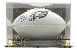 Brian Dawkins Signed Philadelphia Eagles Logo Football BAS w/ Case - Sports Integrity