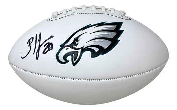 Brian Dawkins Signed Philadelphia Eagles Logo Football BAS - Sports Integrity