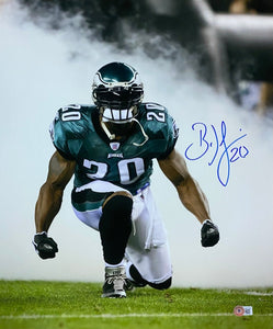 Brian Dawkins Signed Philadelphia Eagles 16x20 Smoke Photo BAS - Sports Integrity