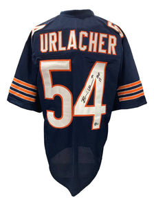 Brian Urlacher Signed Custom Navy Blue Pro - Style Football Jersey HOF 18 BAS - Sports Integrity