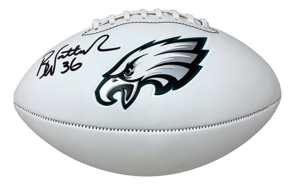 Brian Westbrook Signed Philadelphia Eagles Logo Football BAS - Sports Integrity