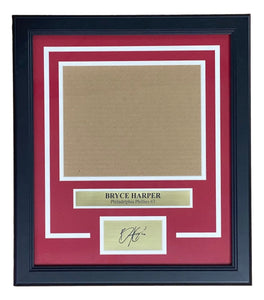 Bryce Harper Phillies 8x10 Horizontal Photo Laser Engraved Signature Frame Kit - Sports Integrity