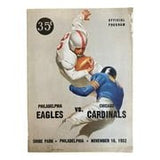 Philadelphia Eagles vs Chicago Cardinals November 16 1952 Game Program - Sports Integrity