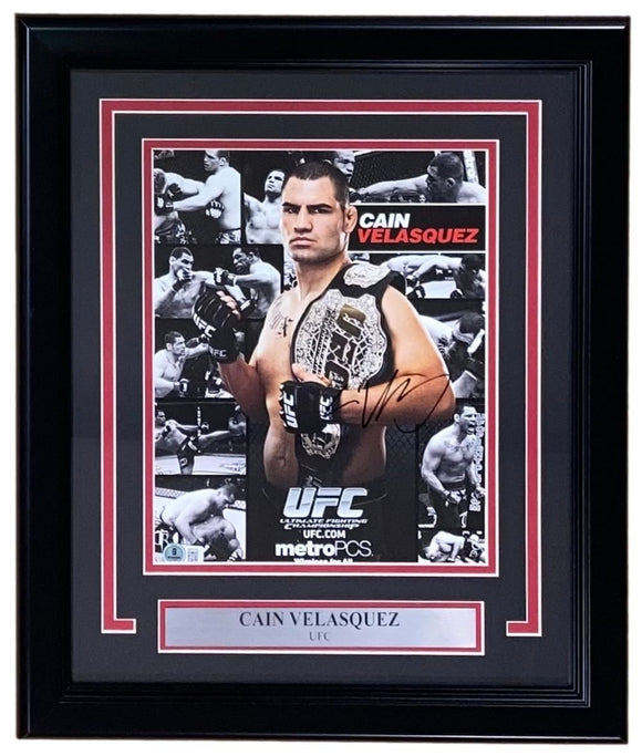 Cain Velasquez Signed Framed 8x10 UFC Photo BAS - Sports Integrity