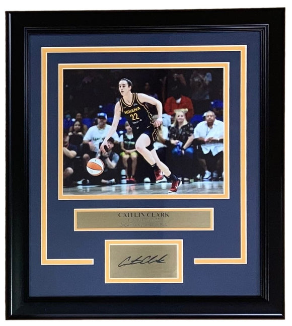 Caitlin Clark Framed 8x10 Indiana Fever Photo w/ Laser Engraved Signature - Sports Integrity