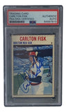 Carlton Fisk Signed Boston Red Sox 1979 Hostess #106 Trading Card PSA/DNA - Sports Integrity