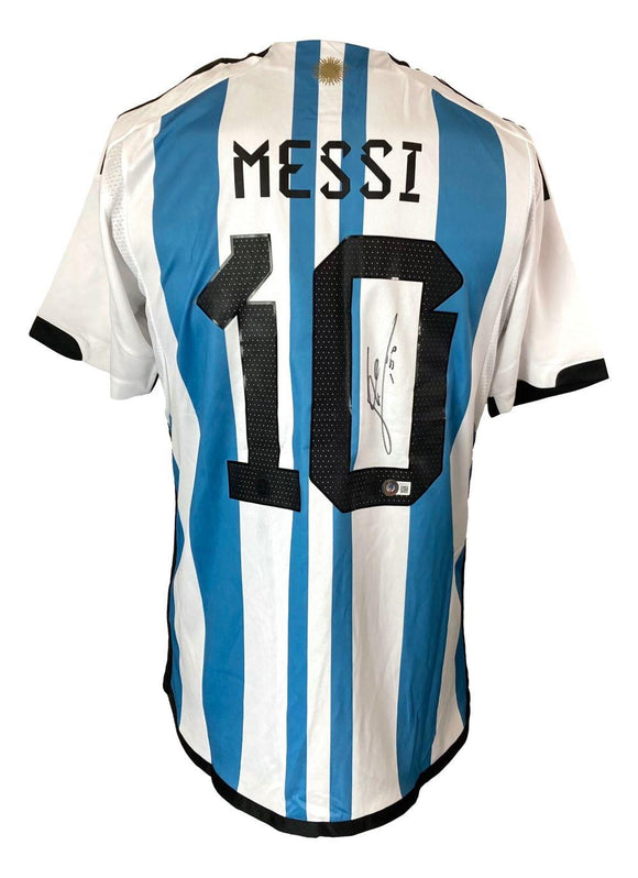 Lionel Messi Signed Argentina Adidas Soccer Jersey BAS AC97317