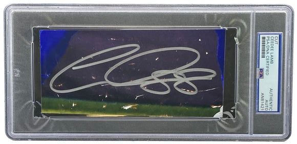 Ceedee Lamb Signed Slabbed Dallas Cowboys Cut Signature PSA - Sports Integrity