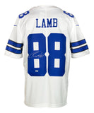 CeeDee Lamb Signed Dallas Cowboys White Nike Limited Football Jersey Fanatics - Sports Integrity