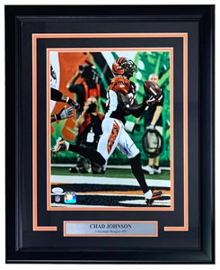 Chad Johnson Signed Framed 11x14 Cincinnati Bengals Photo JSA ITP - Sports Integrity