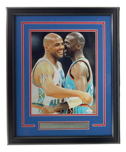 Charles Barkley Signed Framed 11x14 NBA All Star Game Photo JSA AG80335 - Sports Integrity