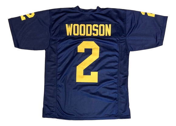 Charles Woodson Michigan Blue Football Jersey - Sports Integrity