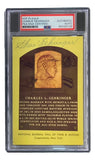 Charlie Gehringer Signed 4x6 Detroit Tigers HOF Plaque Card PSA/DNA 85025739 - Sports Integrity