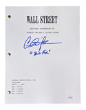 Charlie Sheen Signed Wall Street Movie Script Bud Fox Inscription JSA - Sports Integrity