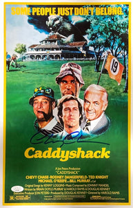 Chevy Chase Signed Caddyshack 11x17 Movie Poster Photo JSA - Sports Integrity