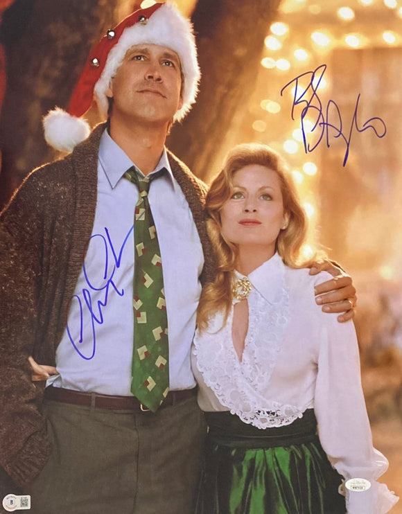 Chevy Chase Beverly D'Angelo Signed 16x20 Christmas Vacation Photo BAS+JSA - Sports Integrity