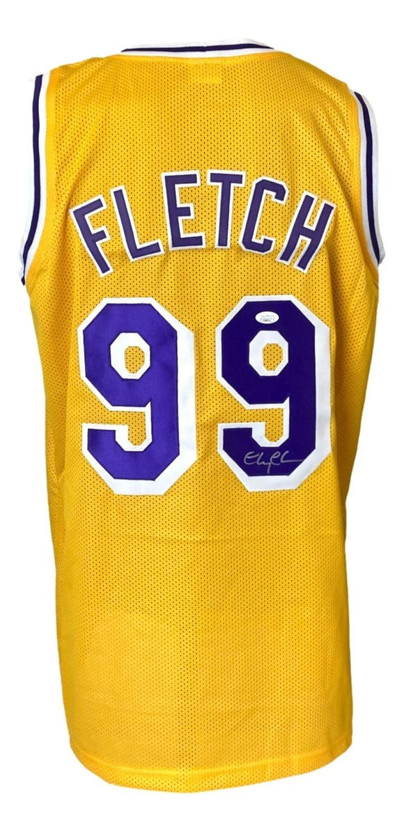 Chevy Chase Signed Los Angeles Yellow Fletch Basketball Jersey JSA - Sports Integrity