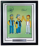 Cheech & Chong Signed Framed 16x20 The Simpsons Photo JSA - Sports Integrity