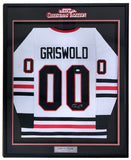 Chevy Chase Signed Framed Lampoons Christmas Vacation White Griswold Jersey JSA - Sports Integrity