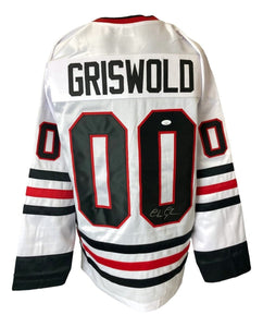 Chevy Chase Signed Lampoons Christmas Vacation White Griswold Jersey JSA - Sports Integrity