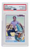 Chevy Chase Signed 1983 National Lampoons Vacation Suitcase Trading Card PSA/DNA 141 - Sports Integrity