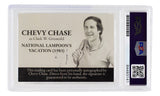 Chevy Chase Signed 1983 National Lampoons Vacation Suitcase Trading Card PSA/DNA 141 - Sports Integrity