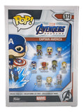 Chris Evans Signed Captain America Avengers Endgame Funko Pop #573 BAS LOA - Sports Integrity