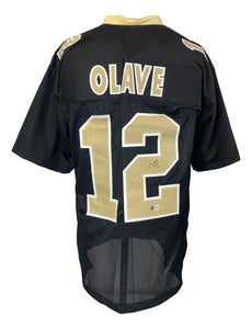 Chris Olave New Orleans Signed Black Football Jersey BAS - Sports Integrity