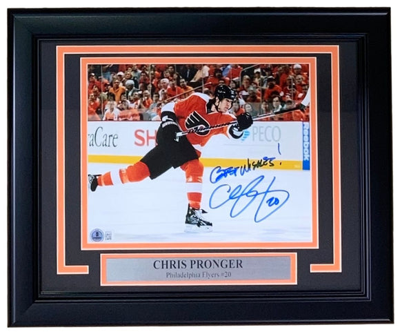 Chris Pronger Signed Framed 8x10 Philadelphia Flyers Photo BAS - Sports Integrity