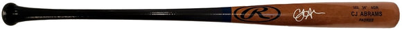 CJ Abrams Washington Nationals Signed Rawlings Game Model Baseball Bat MLB Holo - Sports Integrity