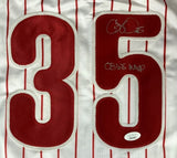 Cole Hamels Philadelphia Signed White Baseball Jersey 08 WS MVP JSA - Sports Integrity