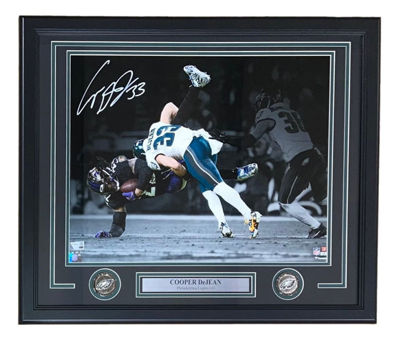 Cooper DeJean Signed Framed 16x20 Philadelphia Eagles Photo Fanatics - Sports Integrity