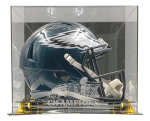 Cooper DeJean Signed Eagles FS Replica Helmet Fanatics w/ Super Bowl 59 Case