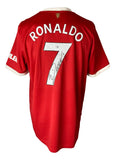 Cristiano Ronaldo Signed Manchester United Adidas Soccer Jersey BAS ITP - Sports Integrity