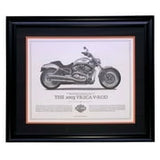 2003 Harley Davidson VRSCA V - Rod Framed 16x20 High Quality Print - Sports Integrity