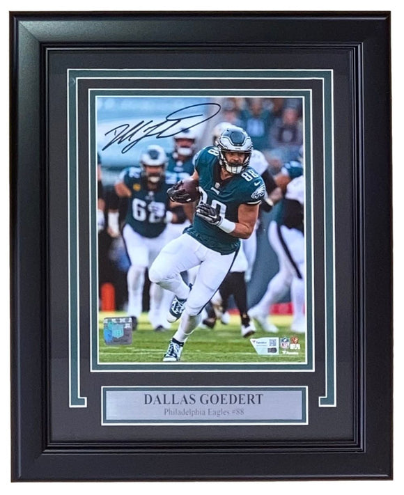 Dallas Goedert Signed Framed 8x10 Philadelphia Eagles Photo Fanatics - Sports Integrity