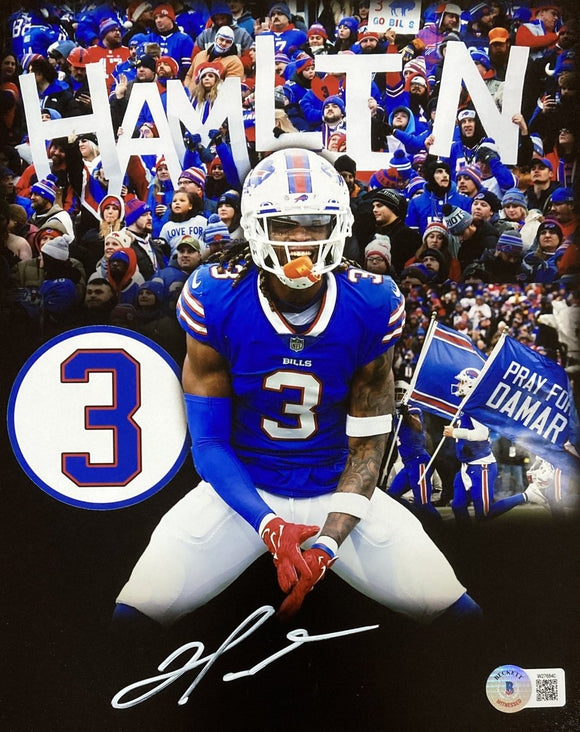 Damar Hamlin Signed 8x10 Buffalo Bills Photo BAS - Sports Integrity