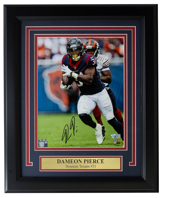 Dameon Pierce Signed Framed Huston Texans 8x10 Football Photo Fanatics - Sports Integrity