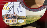 Dan & Shay Signed 38" Red Acoustic Guitar JSA Hologram - Sports Integrity