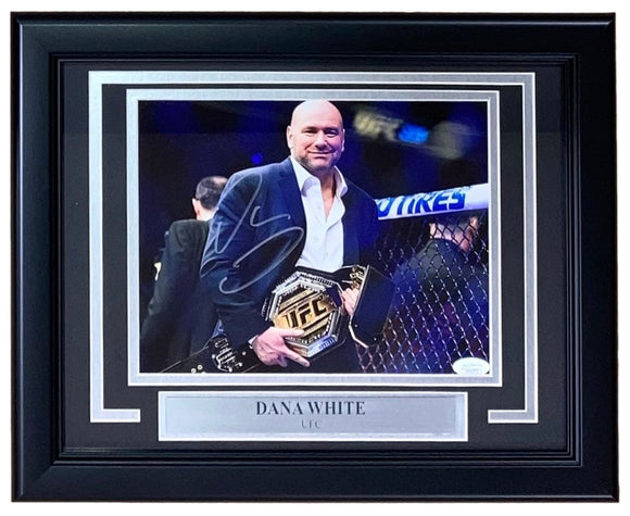 Dana White Signed Framed 8x10 UFC Photo JSA - Sports Integrity