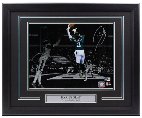 Darius Slay Signed Framed Philadelphia Eagles 11x14 Spotlight Football Photo BAS - Sports Integrity