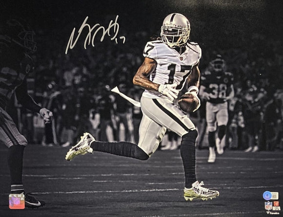 Davante Adams Signed 16x20 Los Vegas Raiders White Jersey Photo BAS ITP - Sports Integrity