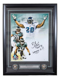 Brian Dawkins Signed Framed 16x20 Eagles White Collage Photo Weapon X HOF 18 JSA - Sports Integrity