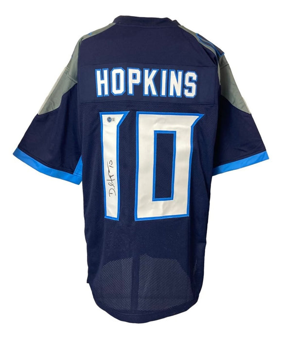 DeAndre Hopkins Tennessee Signed Navy Blue Football Jersey BAS - Sports Integrity