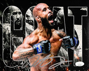 Demetrious Mighty Mouse Johnson Signed 8x10 UFC Collage Photo JSA - Sports Integrity