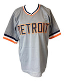 Denny McLain Detroit Signed Gray Baseball Jersey Sports Integrity - Sports Integrity