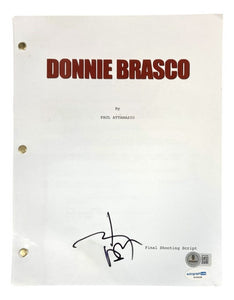 Johnny Depp Signed Donnie Brasco Full Movie Script BAS - Sports Integrity